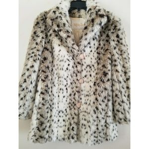 Milady Shop Faux Fur Leopard Print Coat